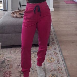 FIGS “ultra rose” pink jogger